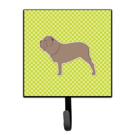 Micasa Neapolitan Mastiff Checkerboard Green Leash or Key Holder MI227584